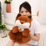Peluche de renard Kawaii, douce et confortable, 27 à 37 cm – Image 2