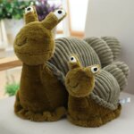 Peluche escargot, douce et confortable, de 28 à 40 cm