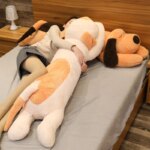 Peluche géante, chien couché, coussin doux et confortable, de 90 à 140 cm – Image 2