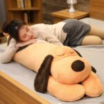 Peluche géante, chien couché, coussin doux et confortable, de 90 à 140 cm – Image 3