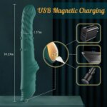 Vibromasseur avec mouvement de poussée, rechargeable, massage pour adulte – Image 5