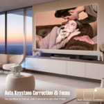 Projecteur Home Cinéma L018, 1080P, 650 lumens ANSI, 4K, Wifi 6, BT 5.2, Android 11, mise au point automatique – Image 4