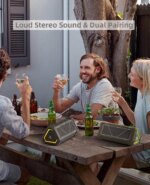 Enceinte Bluetooth portable extérieur P3, 40W, stéréo, super basse, IPX7, Micro SD, RVB, Bluetooth 5.3 – Image 4