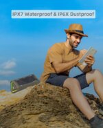 Enceinte Bluetooth portable extérieur P3, 40W, stéréo, super basse, IPX7, Micro SD, RVB, Bluetooth 5.3 – Image 6