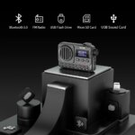 Enceinte Bluetooth BV800, avec radio FM, écran LCD, antenne, entrée AUX, disque USB, carte TF, lecteur MP3 – Image 3