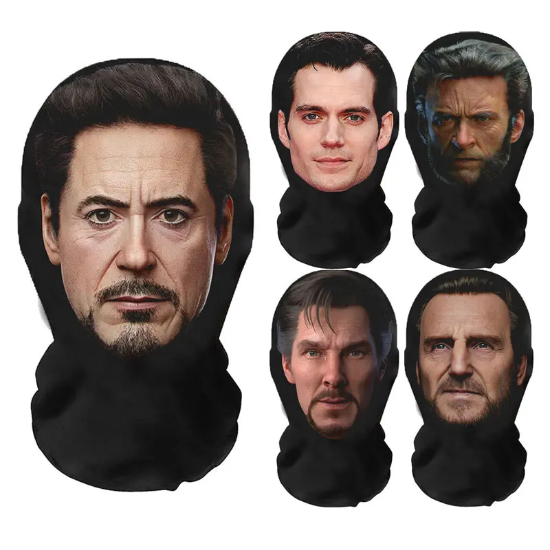 Masque avec impression de visage, Heros Marvel, déguisement