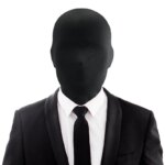 Cagoule intégrale noire sans visage, pour déguisement
