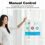 Moteur de rideau électrique intelligent WiFi/Zigbee, design compact et discret, ultra silencieux, 4ème Génération – Image 5