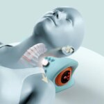 Oreiller de massage des cervicales, impulsions électriques, chauffant et vibration, rechargeable – Image 2