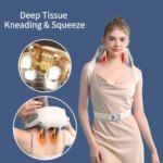 Appareil de massage du cou et d'épaules sans fil, avec chaleur, pétrissage Shiatsu, fonction de chauffage – Image 5
