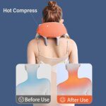 Appareil de massage du cou et d'épaules sans fil, avec chaleur, pétrissage Shiatsu, fonction de chauffage – Image 2