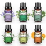 Ensemble de 6 huiles essentielles, sans additifs, aromathérapie, relaxation, rafraîchissant