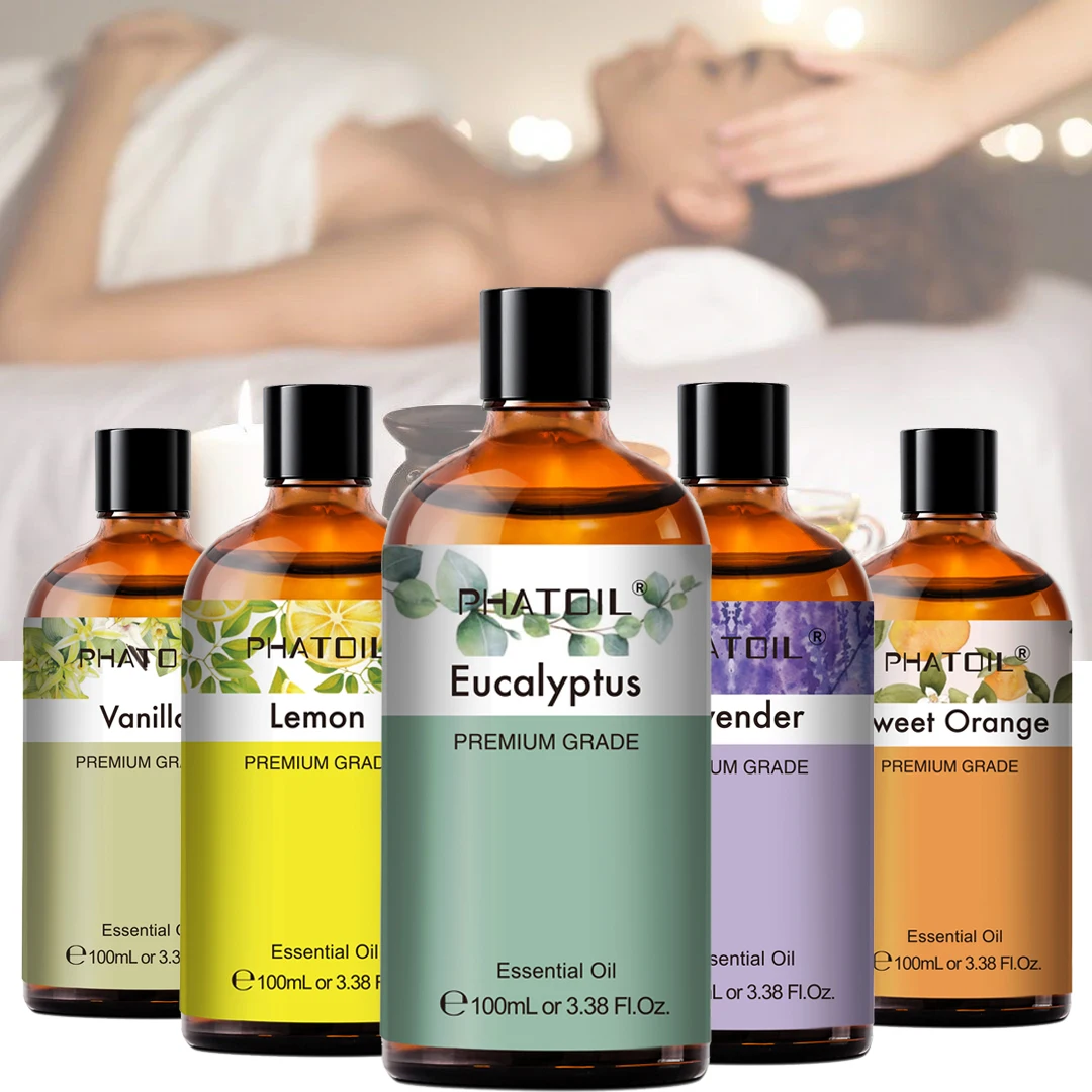 Huile parfumée d’aromathérapie 100 ml, sans additifs, fragrance florale