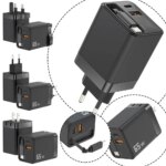 Chargeur rapide 65W avec câble rétractable USB Type-C, pour iOS, Android – Image 2
