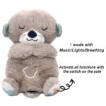 Peluche de loutre mignonne et apaisante, avec lumière, pour apaiser l’anxiété, 30 cm – Image 6