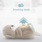 Peluche de loutre mignonne et apaisante, avec lumière, pour apaiser l’anxiété, 30 cm – Image 2