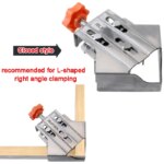 Lot de 2 pinces à angle droit à 90°, travaux de précision, menuiserie – Image 4