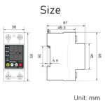 Disjoncteur intelligent MCCB 1P/2P 63A, protection surtension, sous-tension et surintensité, solaire et domestique – Image 4