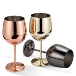 Verre à cocktail en acier inoxydable 304, 500 ml, durable