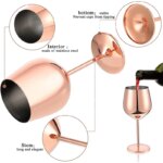 Verre à cocktail en acier inoxydable 304, 500 ml, durable – Image 5