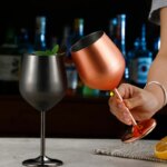 Verre à cocktail en acier inoxydable 304, 500 ml, durable – Image 3