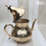 Théière en cuivre avec motif, de 550 à 1600 ml, fabrication artisanale – Image 4