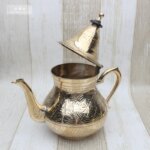 Théière en cuivre avec motif, de 550 à 1600 ml, fabrication artisanale – Image 3