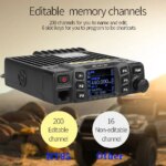 Autoradio mobile VHF/UHF professionnel, Talkie-Walkie longue portée, Ham Radio Amateur – Image 5