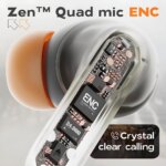 Écouteurs intra-auriculaires sans Fil Bluetooth 5.4 TWS, latence ultra faible, suppression du bruit ENC – Image 4