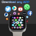 Montre connectée 4G VP99, écran 2,29" AMOLED, double SIM 4G, Android 10, GPS, WiFi, compatible 5G – Image 3