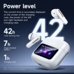 Écouteurs sans fils Bluetooth 5.4 EQ14, avec écran LED tactile et ANC, son riche et équilibré – Image 4