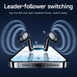 Écouteurs sans fils Bluetooth 5.4 EQ14, avec écran LED tactile et ANC, son riche et équilibré – Image 8