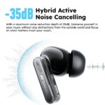 Écouteurs W7 ANC TWS, Bluetooth 5.4,  réduction de bruit 35dB, basses puissantes, IPX4, 30H d'autonomie – Image 3
