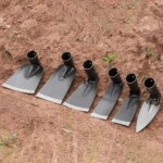 Petite houe agricole en acier au manganèse – outil robuste et polyvalent pour desserrer le sol, désherber et entretenir votre jardin avec confort et efficacité – Image 2