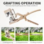 Sécateur de greffage professionnel avec lame en SK5 et manche en alliage d'aluminium, outil de coupe précis pour greffes et élagage des arbres fruitiers – Image 2
