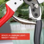 Ciseaux d'élagage avec poignée antidérapante et revêtement PTFE pour jardinage et taille des arbres fruitiers – Image 5