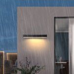 Applique murale extérieure, étanche IP65, aluminium, style moderne, ampoule LED intégrée – Image 2