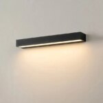 Applique murale extérieure, étanche IP65, aluminium, style moderne, ampoule LED intégrée
