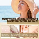 Lot de 3 Beauty of Joseon Relief Sun SPF50+ PA++++, protection UV, éclat & hydratation, écran solaire hydratant au riz et probiotiques, 3 x 50 ml – Image 3