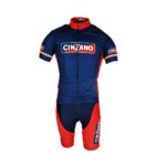 Ensemble Maillot Cyclisme Rétro, Cuissard à Bretelles avec Coussin 9D, Style Équipe Classique – Image 8