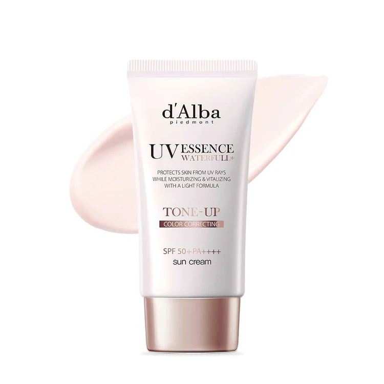 Crème solaire DALBA Waterfull Tone-Up Sun Cream SPF50+ PA++++, Vegan Éclat & Hydratation Intense à la Truffe Blanche, 50 ml