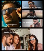 Lunettes intelligentes 8k hd, Caméra 100MP, Bluetooth 5.3, Batterie 260mAh, Assistant vocal – Image 2
