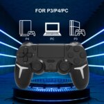 Contrôleur de jeu sans fil amélioré PS3/PS4/PC, Gyroscope 6 axes, vibration double moteur – Image 2
