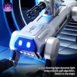 Robot Chien Intelligent RC Mecha Dog télécommandé, Programmable, Tir de Projectiles, Effets LED, Contrôle Tactile et Vocal, Multiterrain, Jouet High-Tech – Image 4