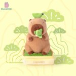 Peluche capybara plante, jouet doux en coton, décoratif et oreiller doux, 30 cm – Image 3