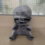 Peluche Alien Xenomorphe avec fermeture éclair, en coton PP doux, 25 cm – Image 3