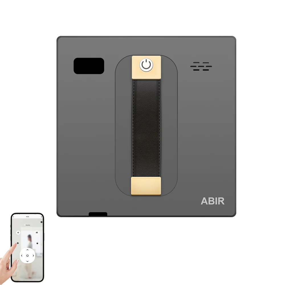 Nettoyeur de vitres robot ABIR WD8, double pulvérisation ultrasonique, 3000 Pa, SLAM 4.0, UPS 40 min, télécommande + App
