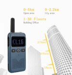 Lot de 2 Talkies-Walkies RB619 / RB19 Compact, USB-C, Écran 1.7’’, VOX Mains libres, Sans licence PMR446 – Image 3