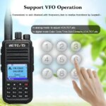 Talkie-Walkie numérique RT3S, DMR, Bi-Bande VHF/UHF 5W, GPS – Image 2