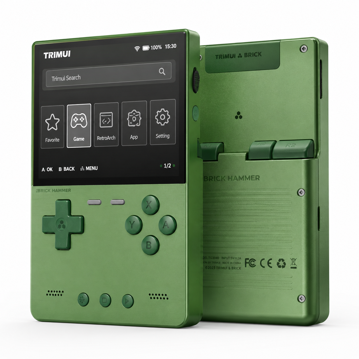 ChatGPT Image 5 août 2026, 11_52_11 TRIMUI Brick Hammer TG3040 – Console rétro portable en aluminium CNC, écran IPS 3,2″ – Image 1